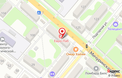 Магазин Правильная корзинка на Мичуринской улице на карте