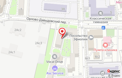 ЗАО Профтехкомпани в Орлово-Давыдовском переулке на карте