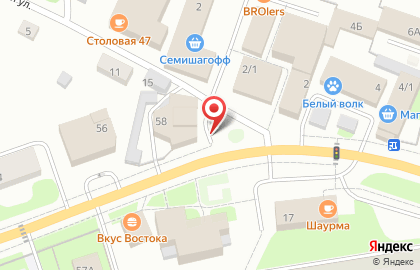 Киоск по продаже фруктов и овощей на Советской улице на карте
