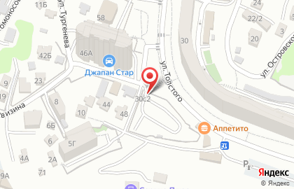 Автостоянка во Владивостоке на карте