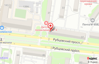 Продовольственный магазин Березка в Рубцовске на карте