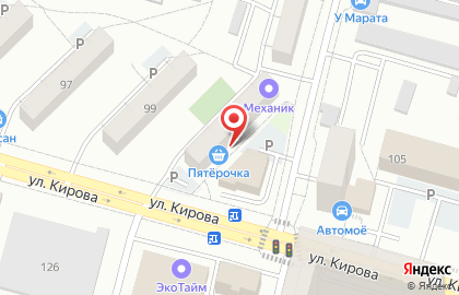 Супермаркет Пятёрочка в Советском районе на карте