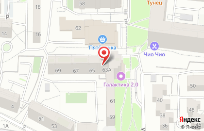 Продуктовый магазин в Калининграде на карте
