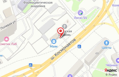 Строительная фирма Дом Россиянина на шоссе Космонавтов на карте
