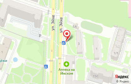 Киоск по продаже фруктов и овощей в Новосибирске на карте