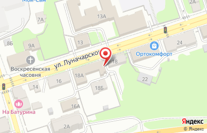 Магазин мебельной фурнитуры МФ Лавр на улице Луначарского на карте