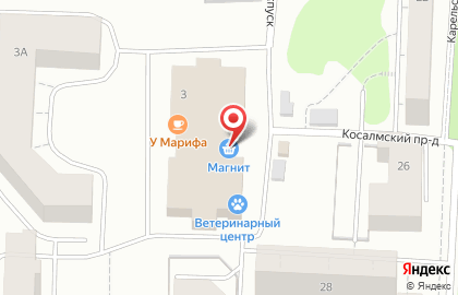 Зоомагазин ЗооМир в Петрозаводске на карте