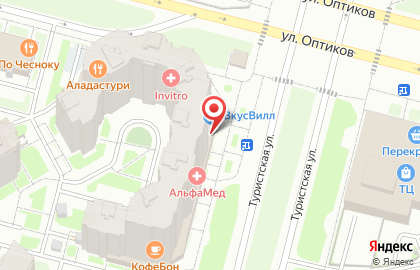 Аптека ЛекОптТорг на метро Беговая на карте
