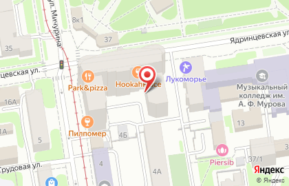 Академия пластической хирургии и косметологии на Ядринцевской улице на карте
