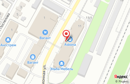Фирменный салон Askona на Станционной улице в Подольске на карте