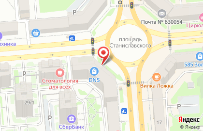 Киоск по продаже печатной продукции, Ленинский район на улице Станиславского на карте