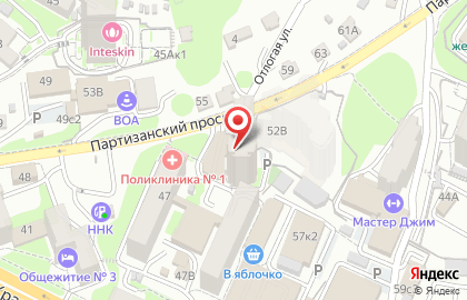 Правовой холдинг Профиль-Владивосток на Партизанском проспекте на карте