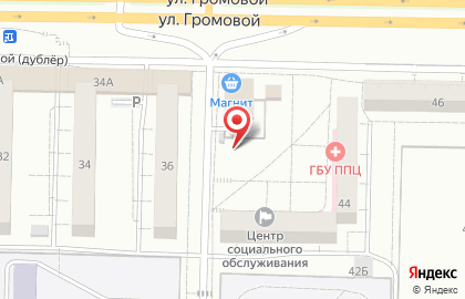 Киоск по продаже хлебобулочных изделий в Комсомольском районе на карте