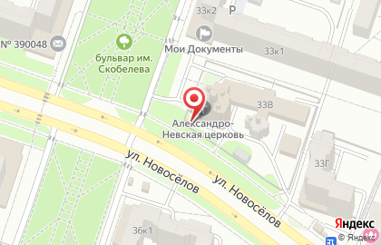Приход Александро-Невской церкви на карте