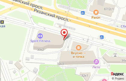 Туристическое агентство Горячие туры на Рязанском проспекте на карте