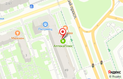 Продуктовый магазин Каравай на Октябрьском проспекте на карте