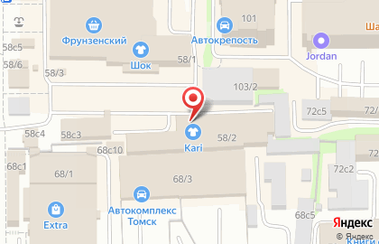Магазин товаров для дома и семьи Томлад на Комсомольском проспекте на карте