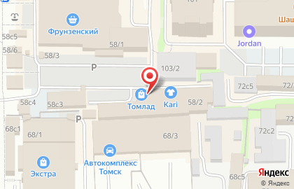 Сток-центр Обоина на Комсомольском проспекте на карте