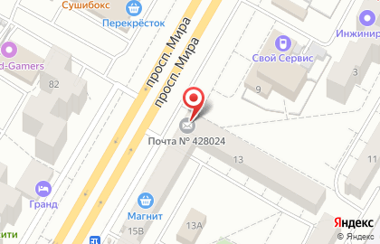 Почта Банк в Чебоксарах на карте
