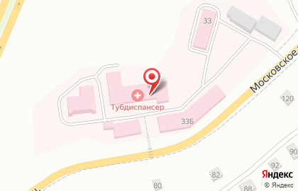 Смоленский областной противотуберкулезный клинический диспансер на Московском шоссе на карте