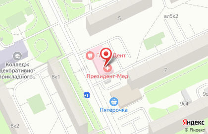 Офтальмологический кабинет Макеева Павла Сергеевича на Якорной улице на карте