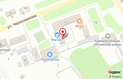 Супермаркет Магнит на улице Черокманова на карте