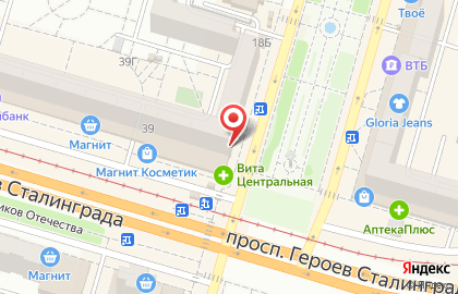Магазин мясной продукции в Красноармейском районе на карте