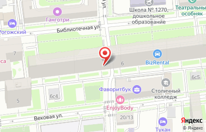 Общественный пункт охраны порядка на Библиотечной улице на карте