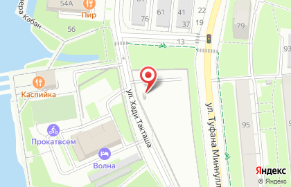 Автостоянка в Казани на карте