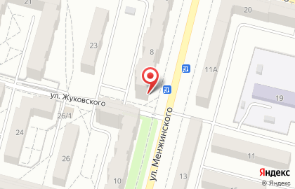 Парикмахерская Лагуна на улице Менжинского на карте