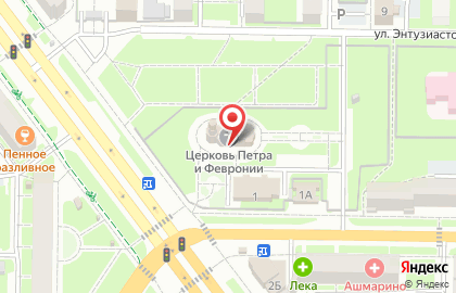 Храм Святых Благоверных князей Петра и Февронии Муромских на карте