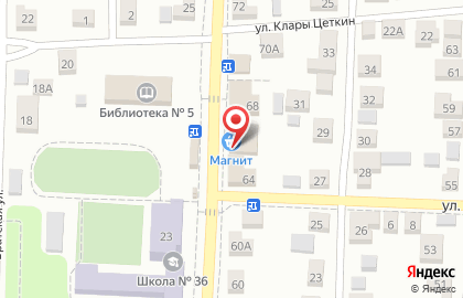 Супермаркет Магнит в Воронеже на карте
