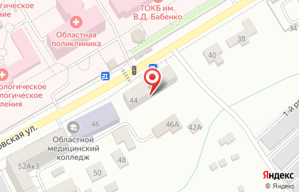 Общежитие на Московской улице на карте