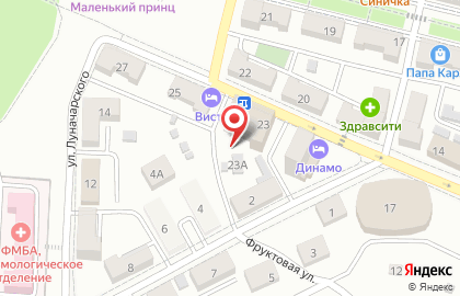 Салон красоты Люкс на улице Луначарского на карте