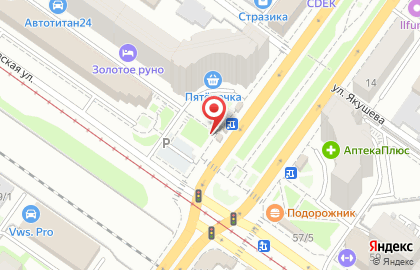 Киоск фастфудной продукции Хот-дог Мастер на Зыряновской улице на карте