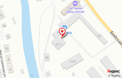 Автокомплекс Авангард на Бийской улице на карте