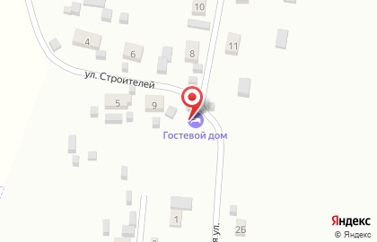 Телец в переулке Строителей на карте