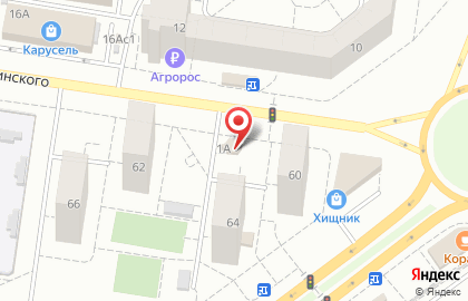 Ямщик на улице Дзержинского на карте
