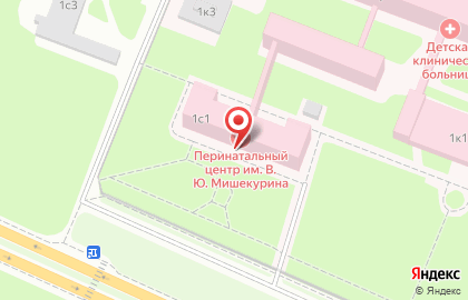 Областной клинический родильный дом в Великом Новгороде на карте