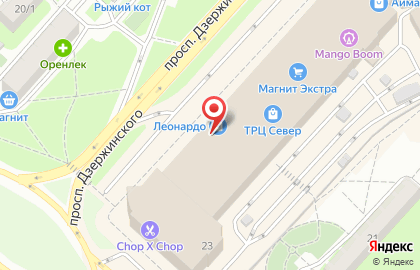 Оператор связи МТС на проспекте Дзержинского на карте
