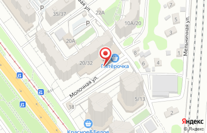 Супермаркет Магнит в Кировском районе на карте