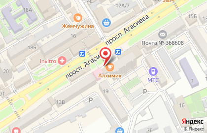 Салон сотовой связи МТС в Махачкале на карте