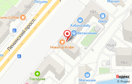 Салон плитки и сантехники Kerama Marazzi в Гагаринском районе на карте