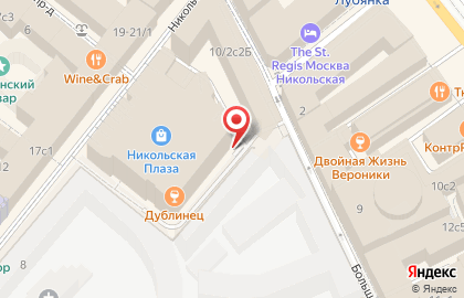Подземный паркинг Никольская Плаза на карте