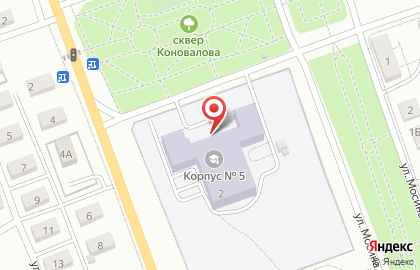 Астраханский государственный университет на улице Коновалова на карте
