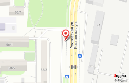 Автостоянка на ул. Ростовская, 58а на карте