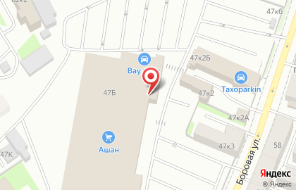 Гипермаркет Ашан на Боровой улице на карте