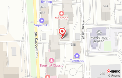 Магазин Горилка на улице Карбышева на карте