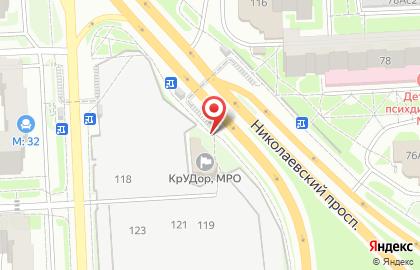 Рекламные щиты (6*3), Октябрьский район, Ориентир-М на улице Копылова на карте