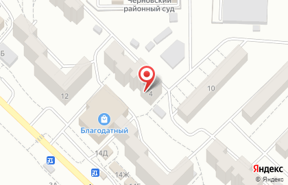 Продуктовый магазин в Черновском районе на карте